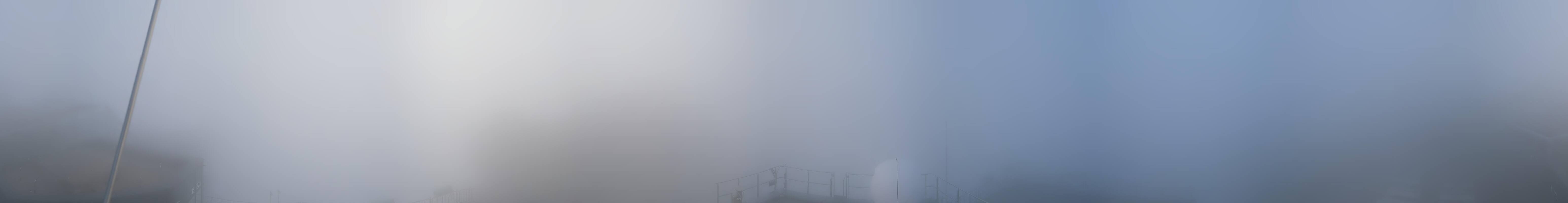 Archiv Foto Webcam Zugspitze: Panoramablick vom Gipfel