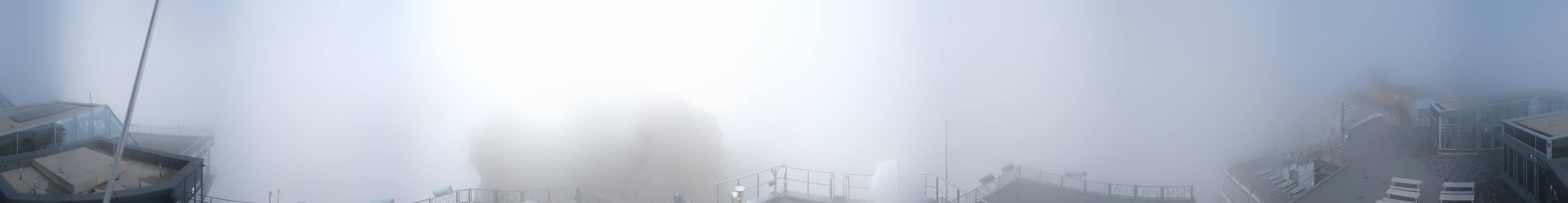 Archiv Foto Webcam Zugspitze: Panoramablick vom Gipfel