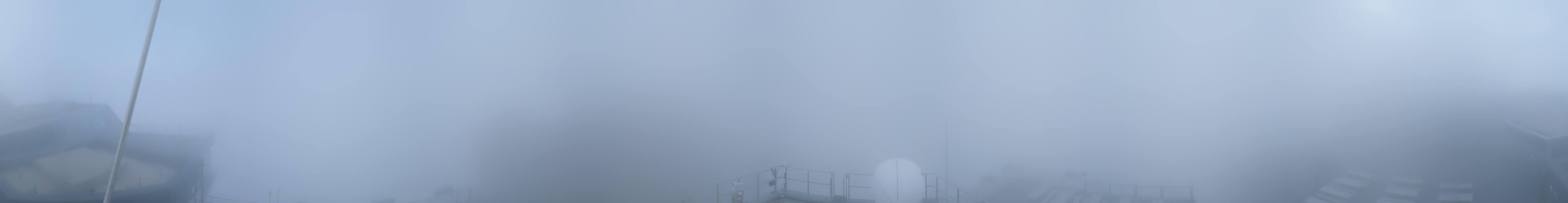 Archiv Foto Webcam Zugspitze: Panoramablick vom Gipfel