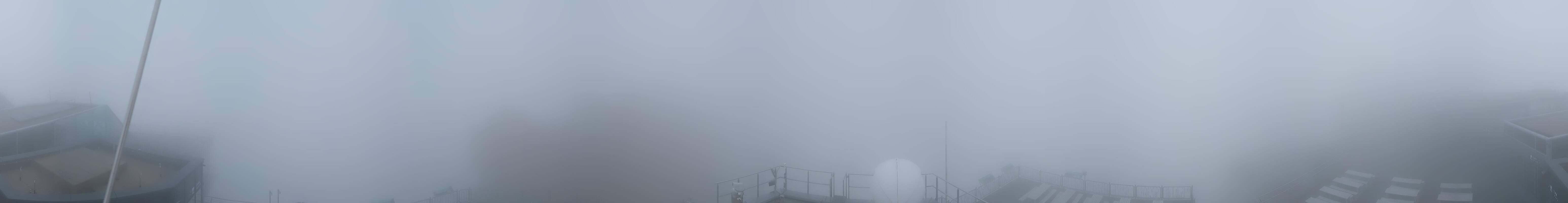 Archiv Foto Webcam Zugspitze: Panoramablick vom Gipfel