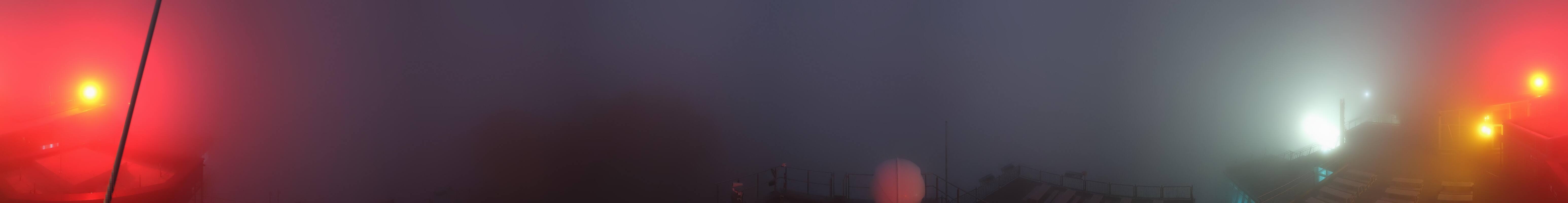 Archiv Foto Webcam Zugspitze: Panoramablick vom Gipfel