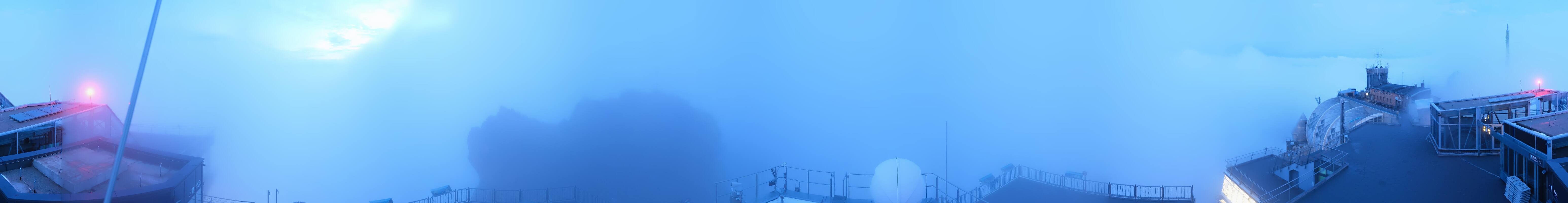 Archiv Foto Webcam Zugspitze: Panoramablick vom Gipfel