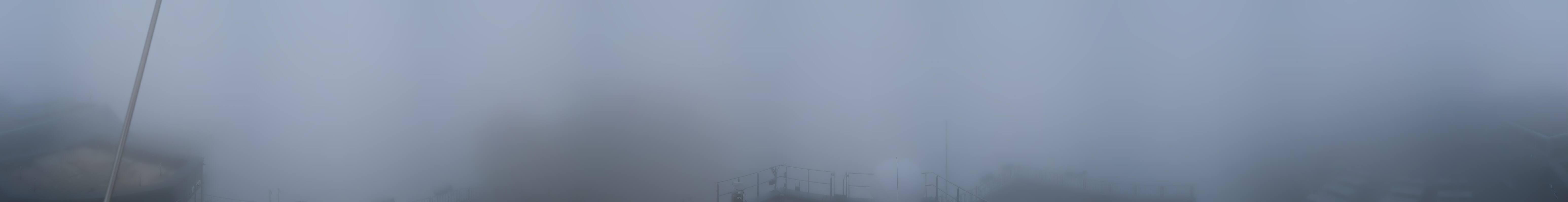 Archiv Foto Webcam Zugspitze: Panoramablick vom Gipfel