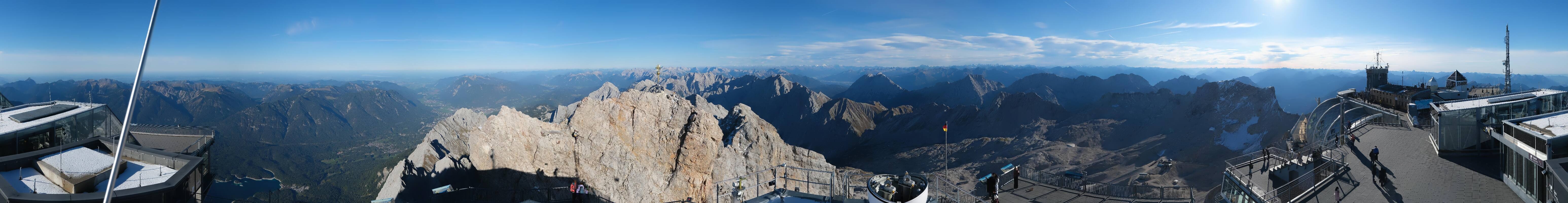 Archived image Webcam Panoramic View Zugspitze