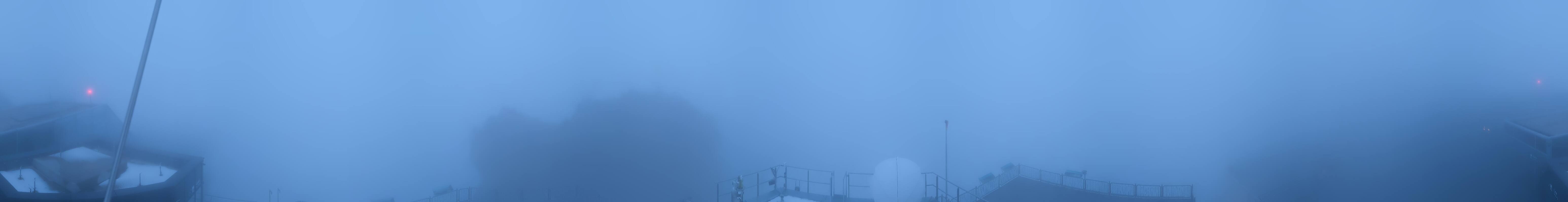 Archiv Foto Webcam Zugspitze: Panoramablick vom Gipfel