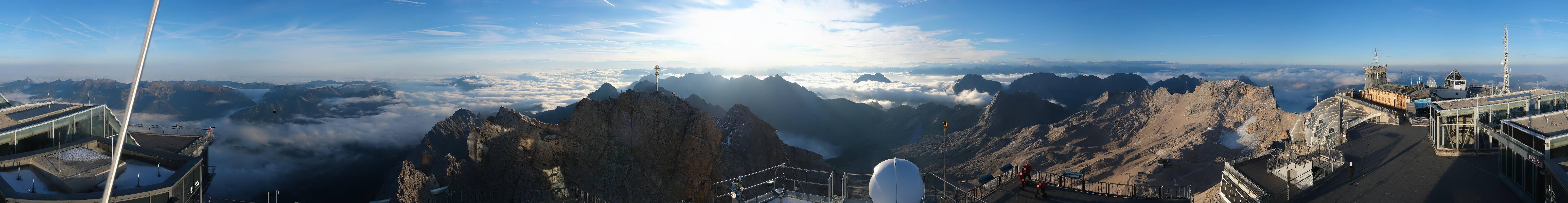 Archived image Webcam Panoramic View Zugspitze