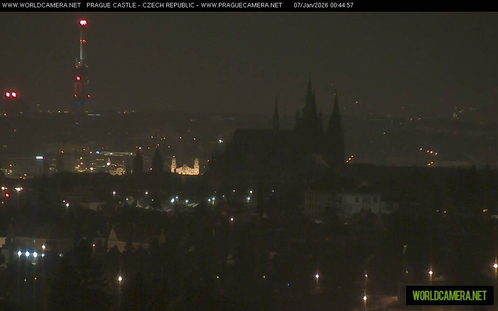 Archiv Foto Webcam Blick auf die Prager Burg mit Veitsdom