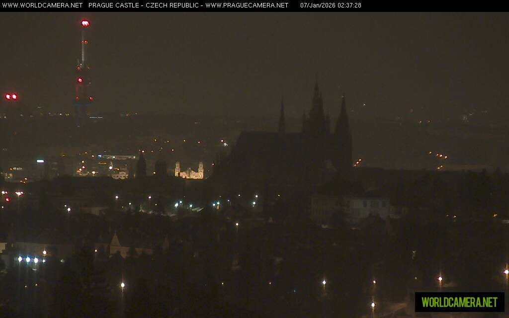 Archiv Foto Webcam Blick auf die Prager Burg mit Veitsdom