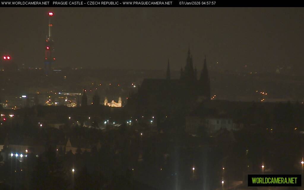 Archiv Foto Webcam Blick auf die Prager Burg mit Veitsdom