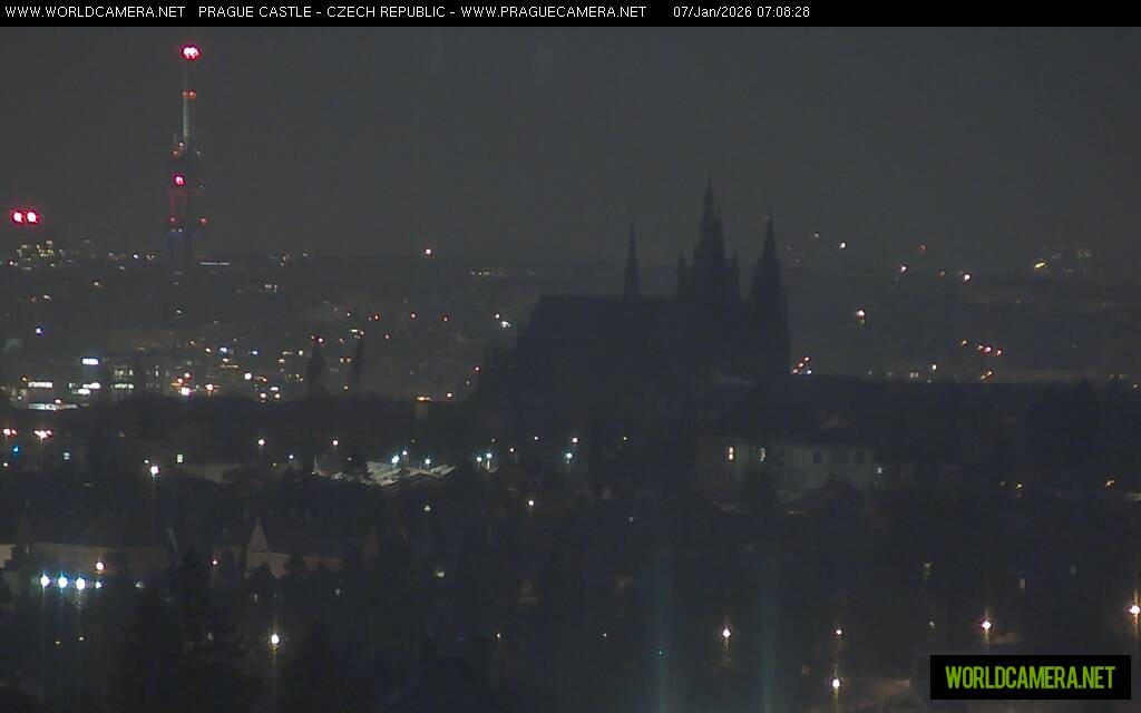 Archiv Foto Webcam Blick auf die Prager Burg mit Veitsdom