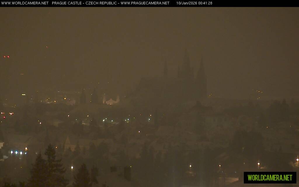 Archiv Foto Webcam Blick auf die Prager Burg mit Veitsdom