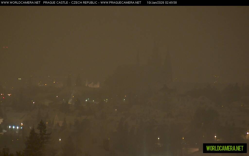 Archiv Foto Webcam Blick auf die Prager Burg mit Veitsdom