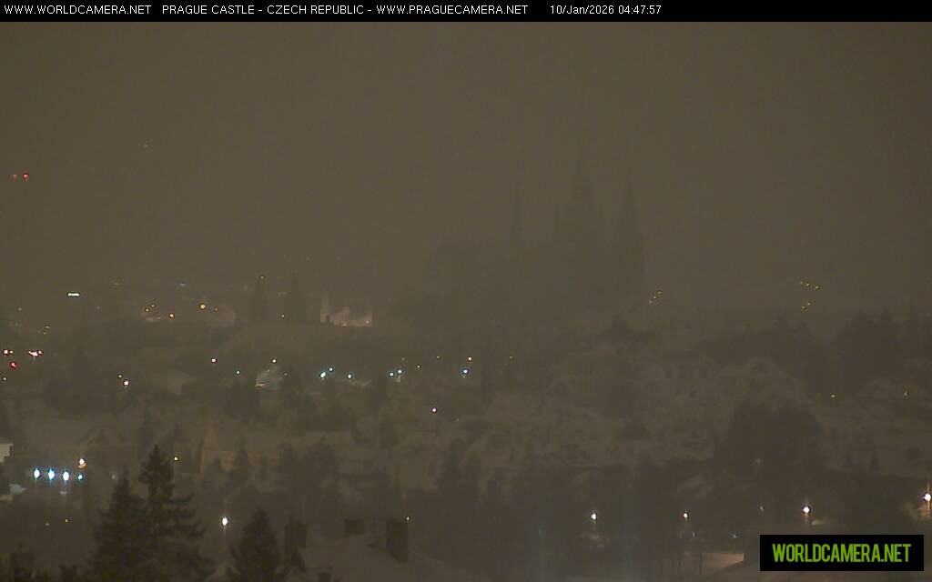 Archiv Foto Webcam Blick auf die Prager Burg mit Veitsdom