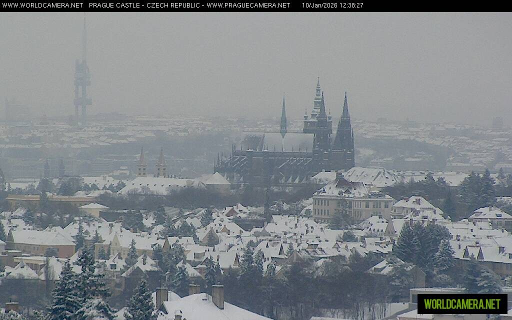 Archiv Foto Webcam Blick auf die Prager Burg mit Veitsdom