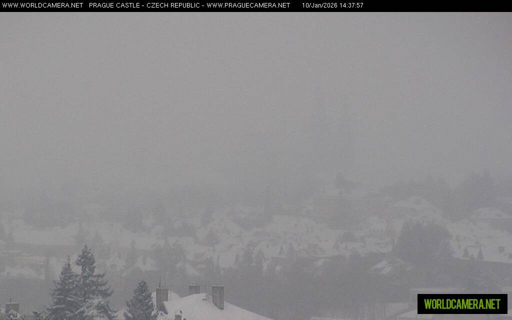 Archiv Foto Webcam Blick auf die Prager Burg mit Veitsdom