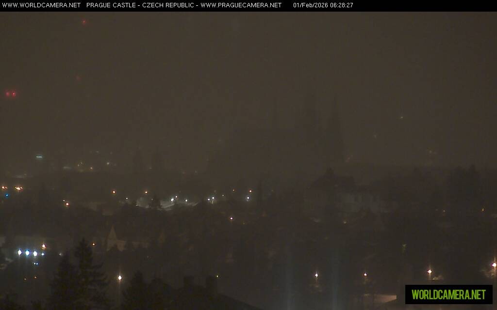 Archiv Foto Webcam Blick auf die Prager Burg mit Veitsdom