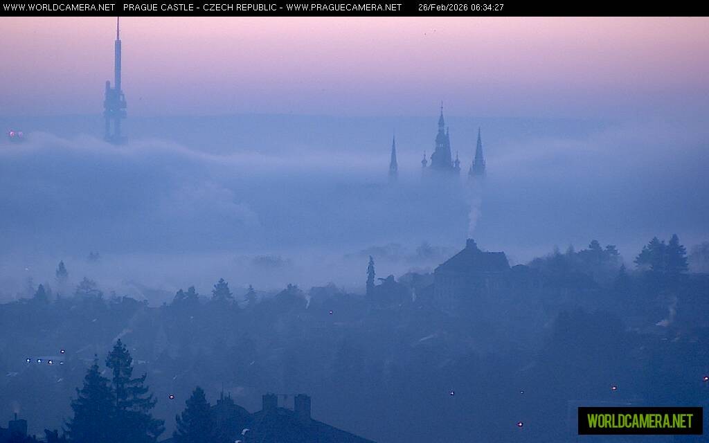 Archiv Foto Webcam Blick auf die Prager Burg mit Veitsdom