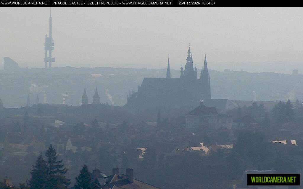 Archiv Foto Webcam Blick auf die Prager Burg mit Veitsdom
