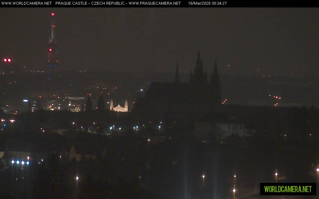 Archiv Foto Webcam Blick auf die Prager Burg mit Veitsdom