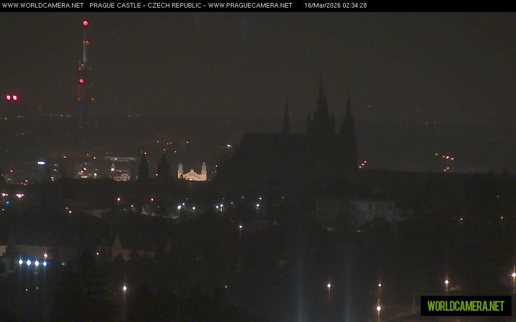 Archiv Foto Webcam Blick auf die Prager Burg mit Veitsdom