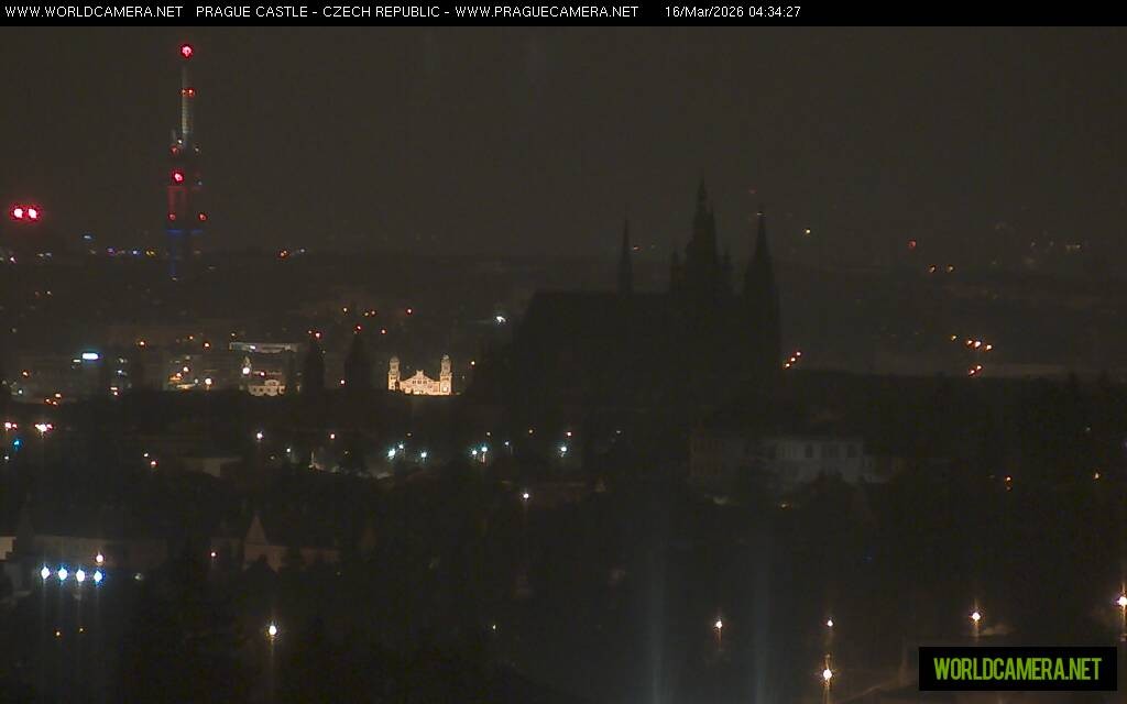 Archiv Foto Webcam Blick auf die Prager Burg mit Veitsdom