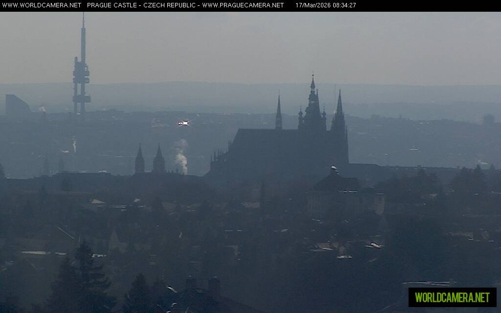Archiv Foto Webcam Blick auf die Prager Burg mit Veitsdom