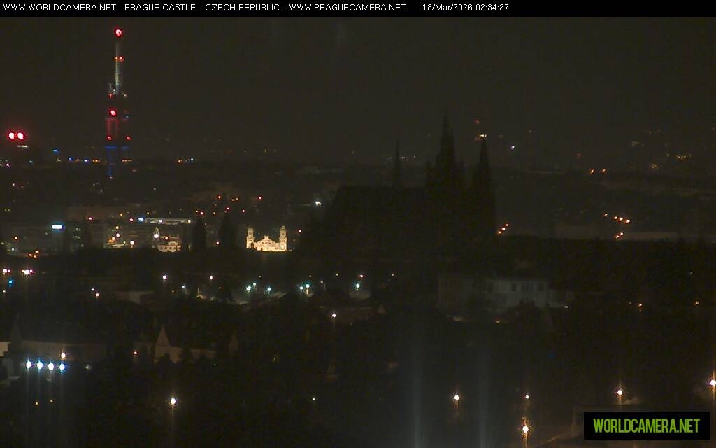 Archiv Foto Webcam Blick auf die Prager Burg mit Veitsdom