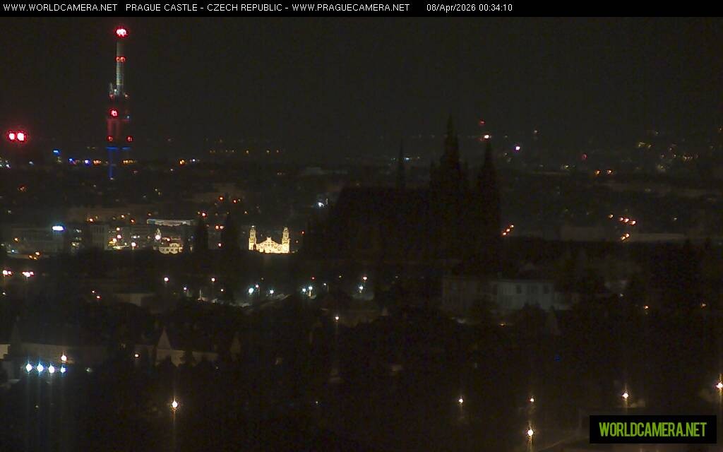 Archiv Foto Webcam Blick auf die Prager Burg mit Veitsdom