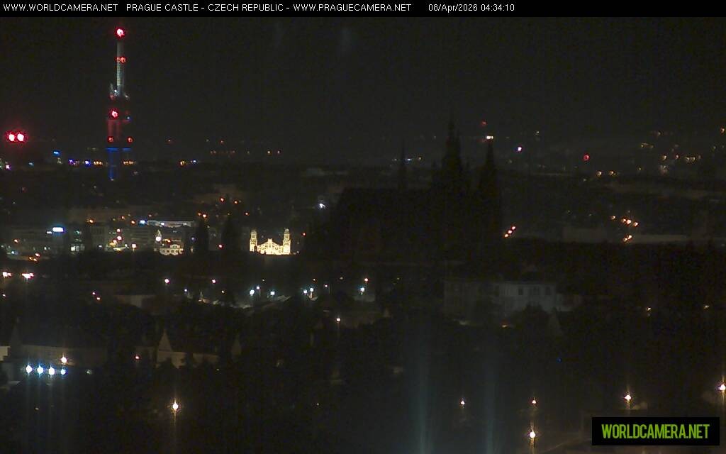 Archiv Foto Webcam Blick auf die Prager Burg mit Veitsdom