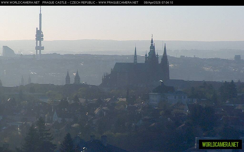 Archiv Foto Webcam Blick auf die Prager Burg mit Veitsdom