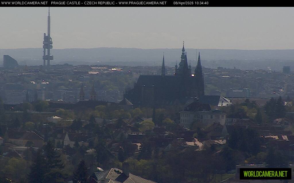 Archiv Foto Webcam Blick auf die Prager Burg mit Veitsdom