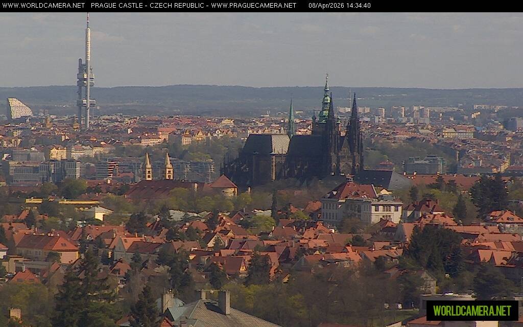 Archiv Foto Webcam Blick auf die Prager Burg mit Veitsdom