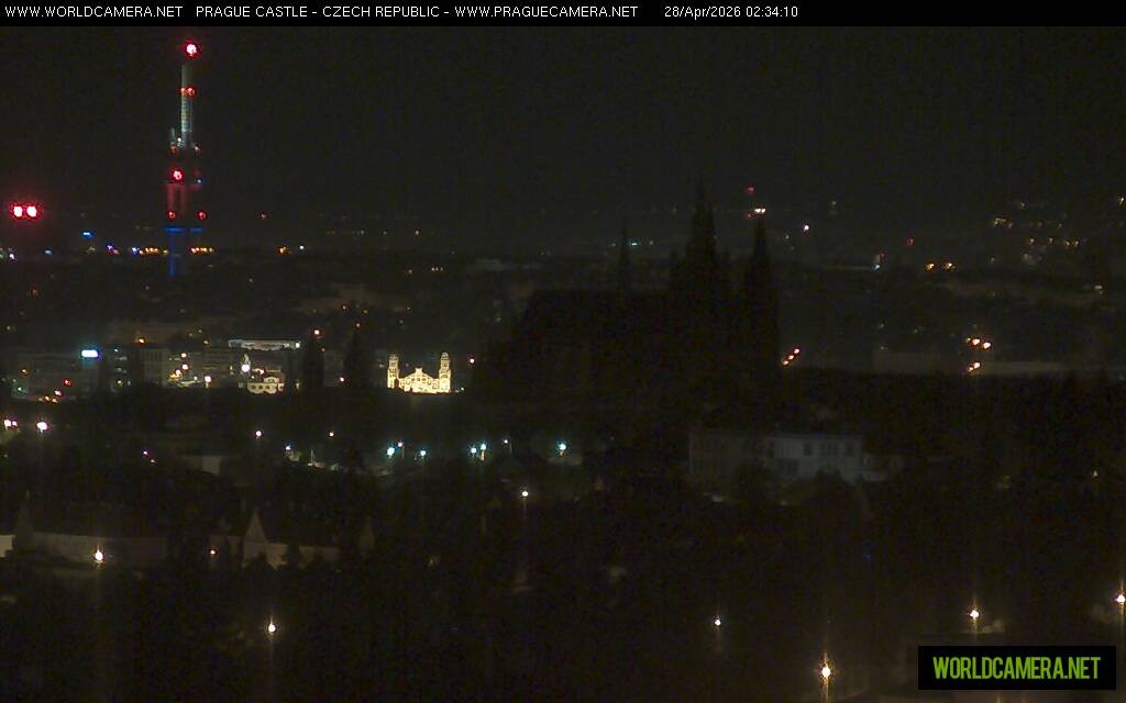Archiv Foto Webcam Blick auf die Prager Burg mit Veitsdom