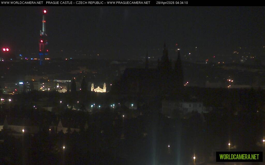 Archiv Foto Webcam Blick auf die Prager Burg mit Veitsdom