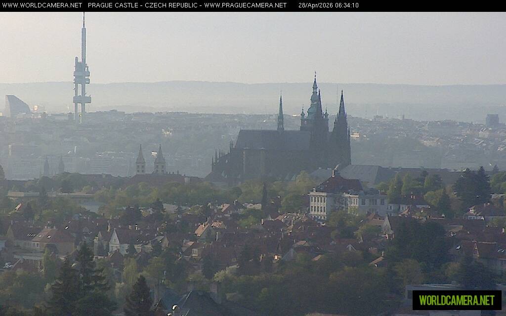 Archiv Foto Webcam Blick auf die Prager Burg mit Veitsdom