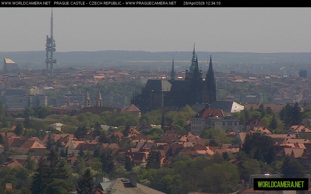 Archiv Foto Webcam Blick auf die Prager Burg mit Veitsdom