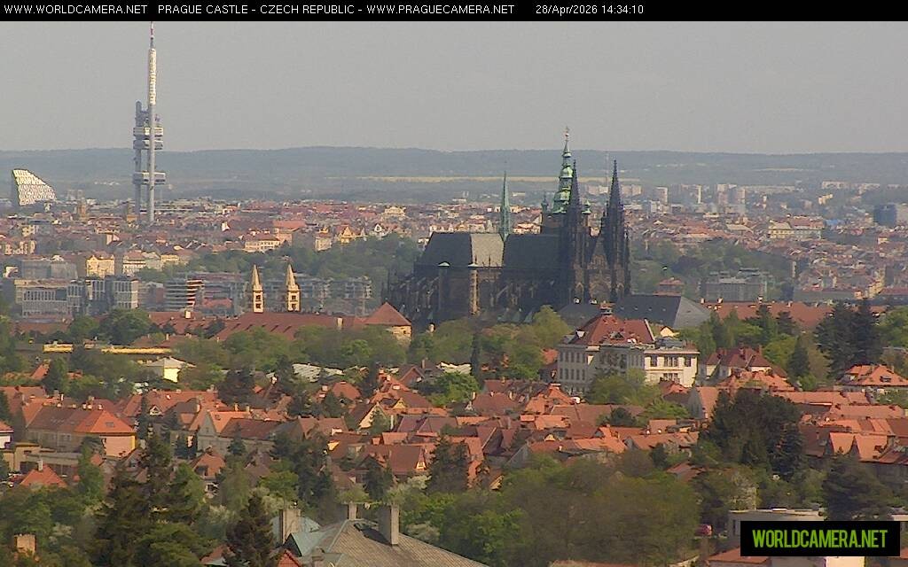 Archiv Foto Webcam Blick auf die Prager Burg mit Veitsdom