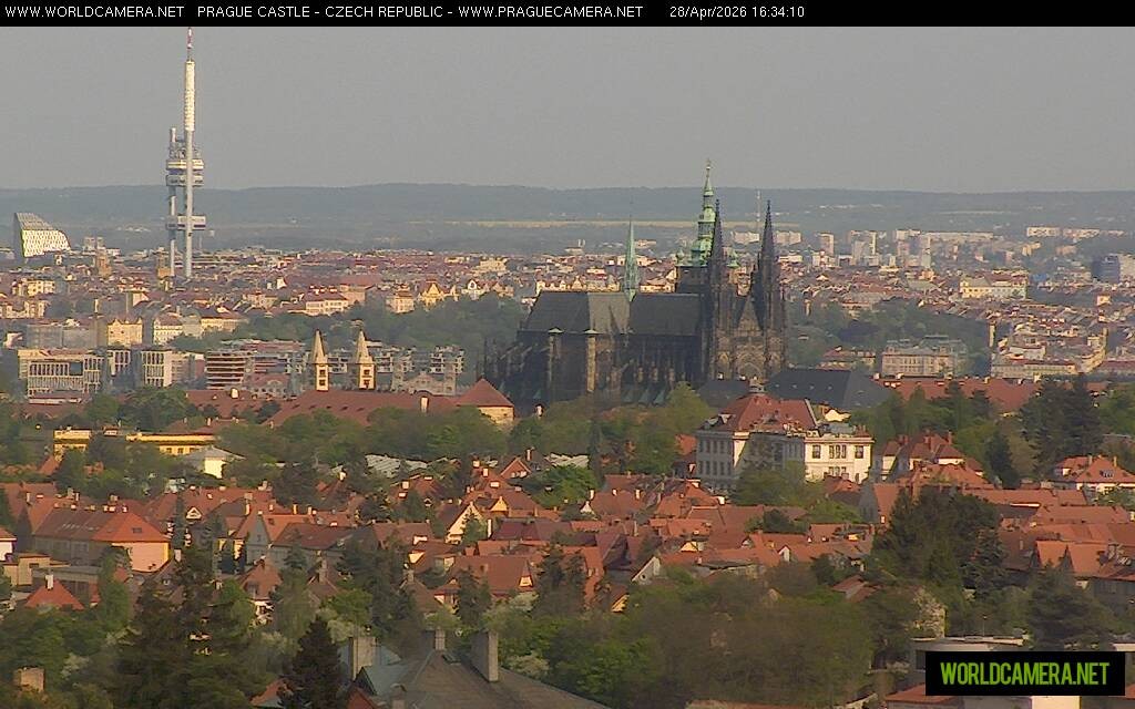 Archiv Foto Webcam Blick auf die Prager Burg mit Veitsdom