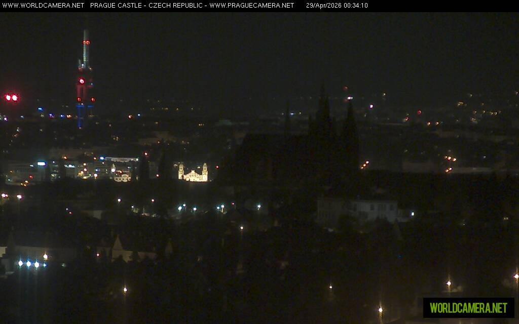 Archiv Foto Webcam Blick auf die Prager Burg mit Veitsdom