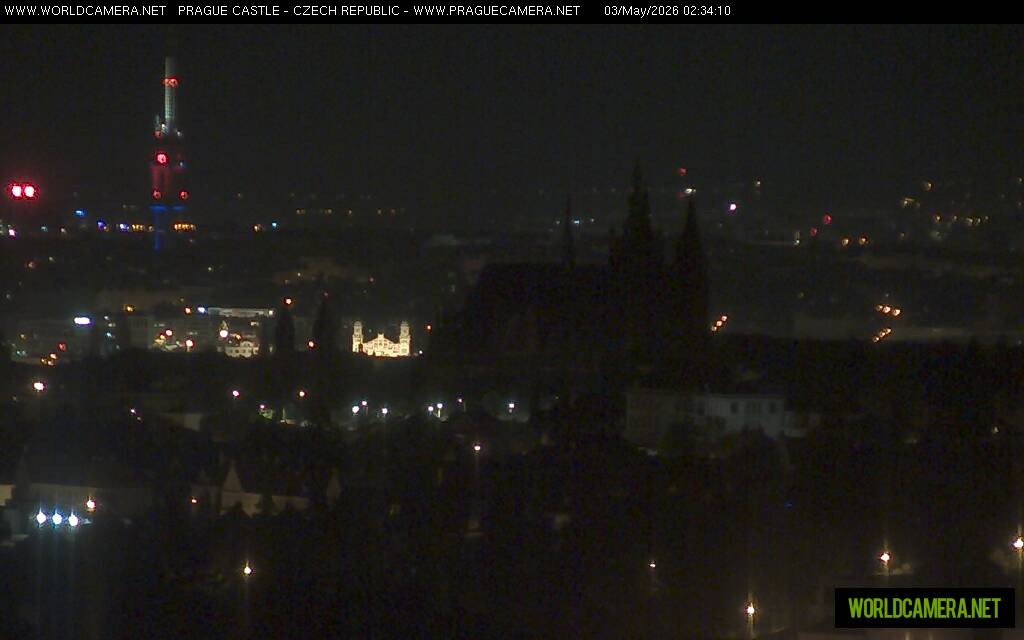 Archiv Foto Webcam Blick auf die Prager Burg mit Veitsdom