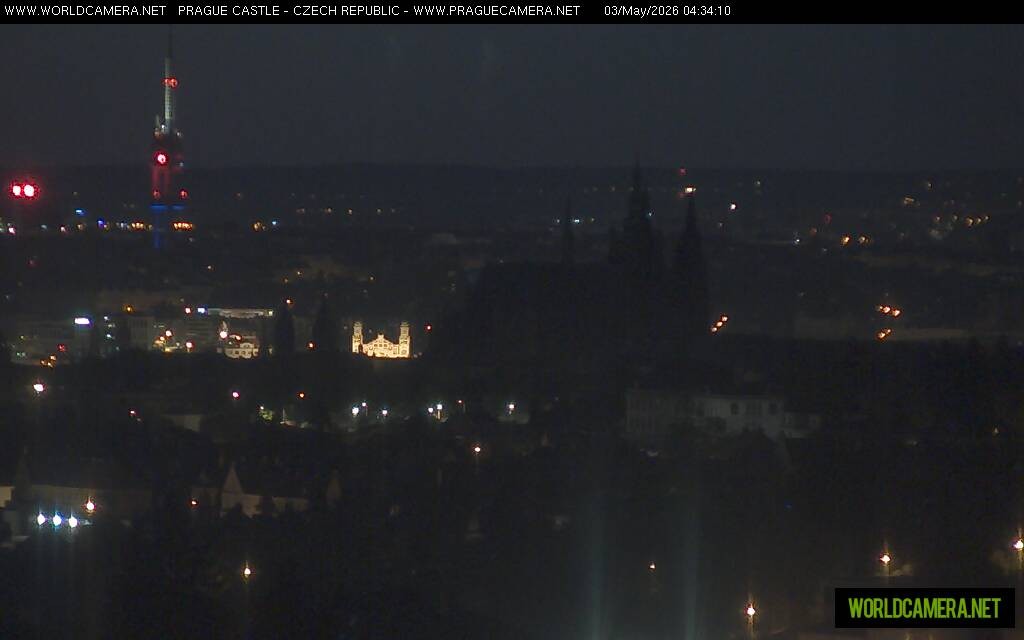 Archiv Foto Webcam Blick auf die Prager Burg mit Veitsdom