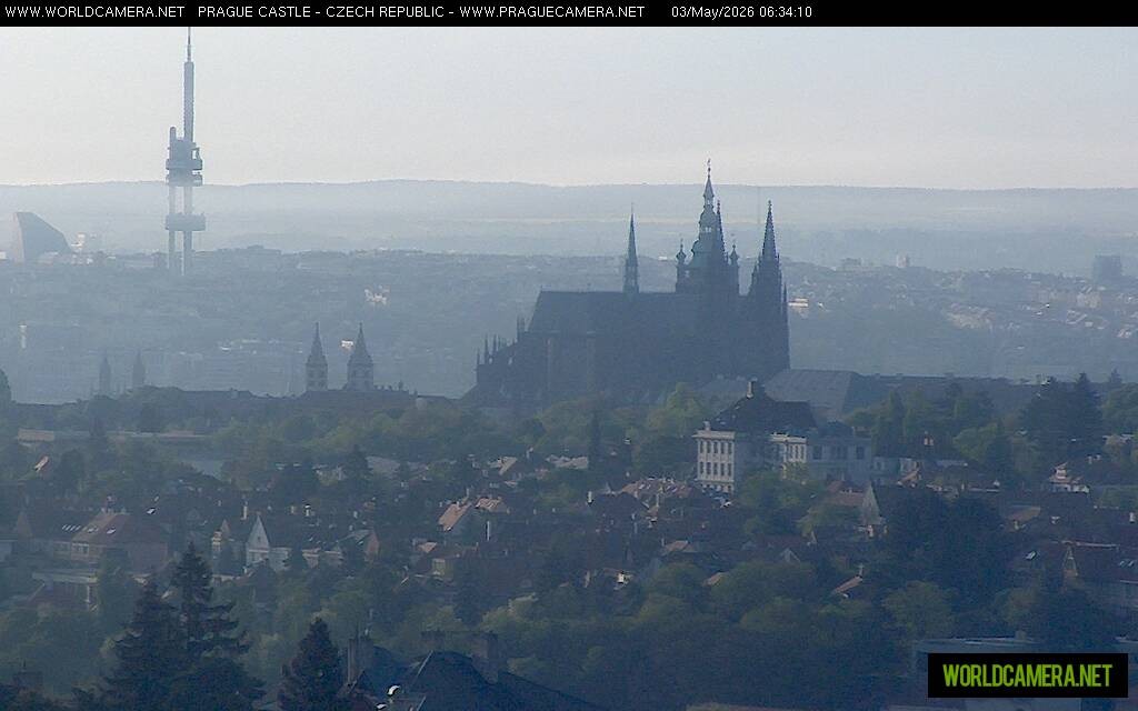 Archiv Foto Webcam Blick auf die Prager Burg mit Veitsdom