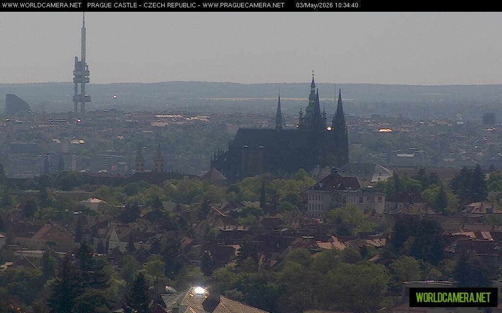 Archiv Foto Webcam Blick auf die Prager Burg mit Veitsdom