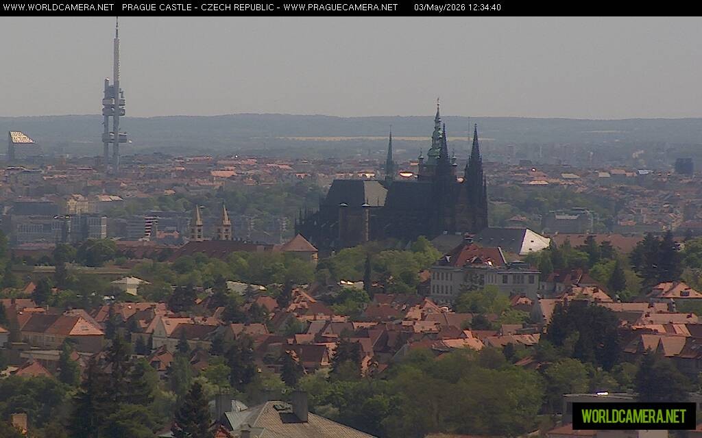 Archiv Foto Webcam Blick auf die Prager Burg mit Veitsdom