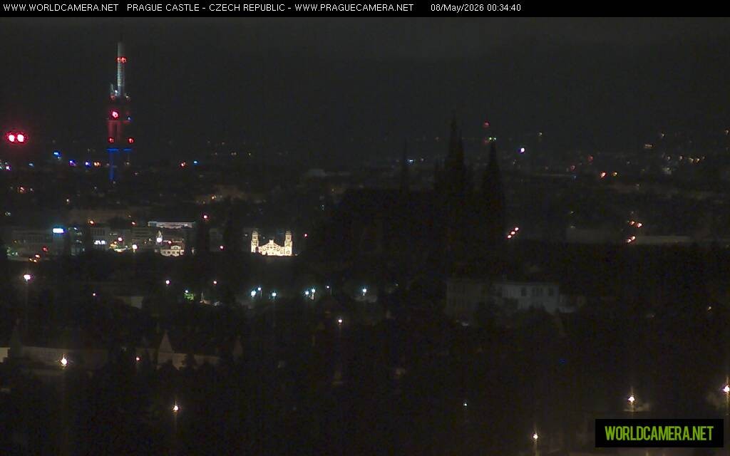 Archiv Foto Webcam Blick auf die Prager Burg mit Veitsdom