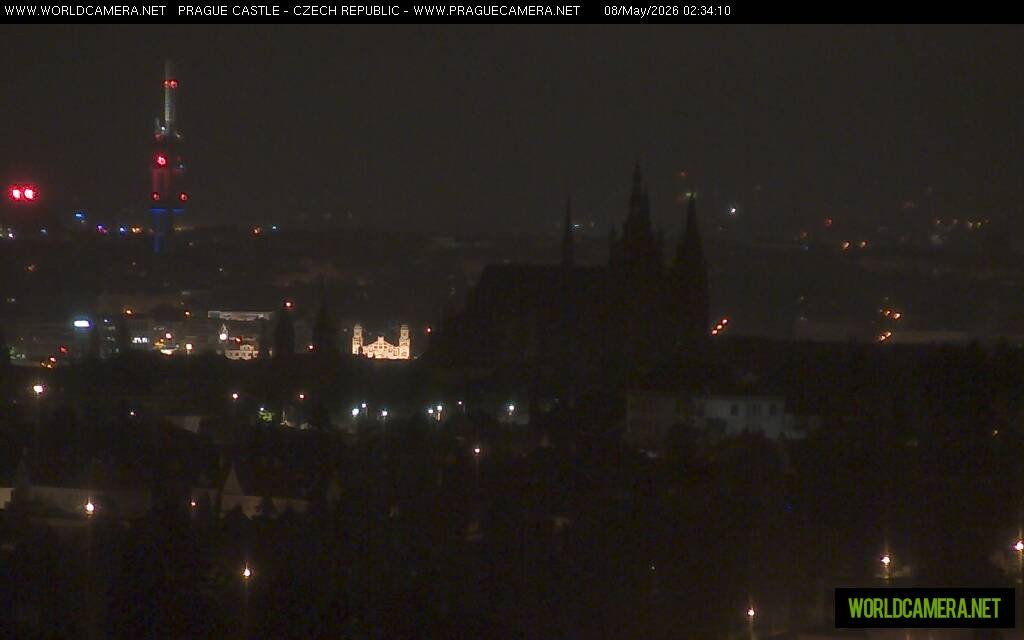Archiv Foto Webcam Blick auf die Prager Burg mit Veitsdom
