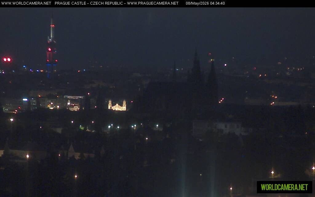 Archiv Foto Webcam Blick auf die Prager Burg mit Veitsdom