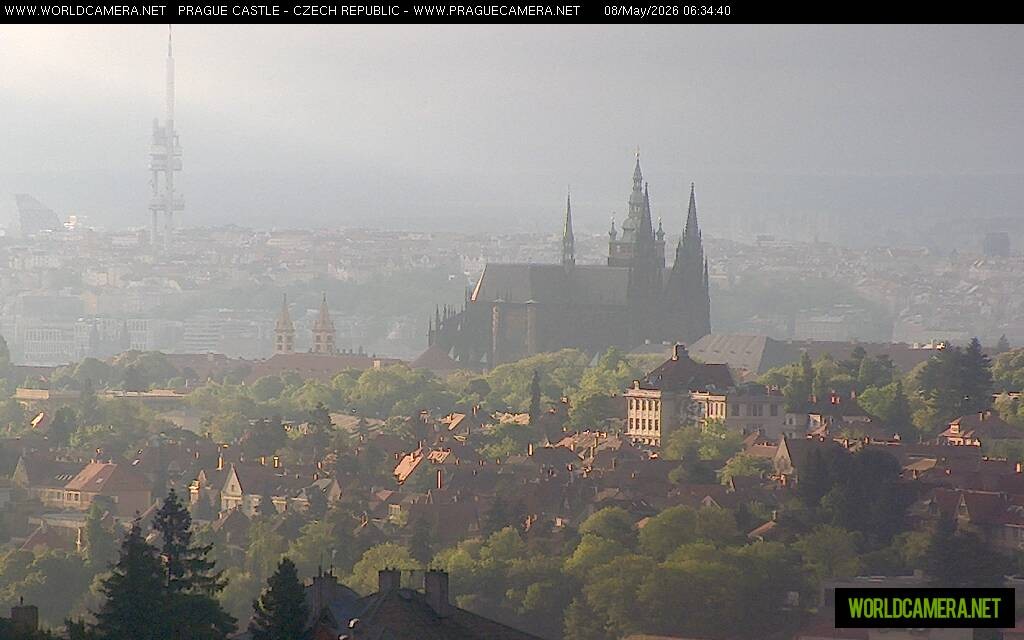 Archiv Foto Webcam Blick auf die Prager Burg mit Veitsdom