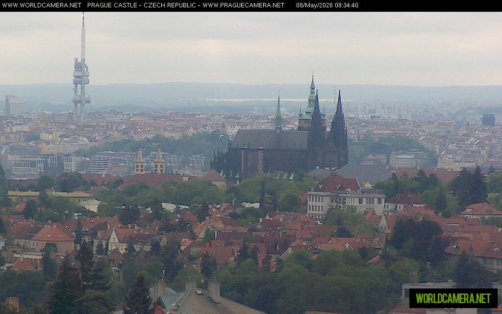 Archiv Foto Webcam Blick auf die Prager Burg mit Veitsdom