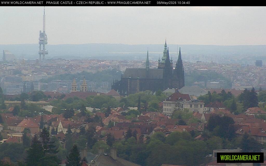 Archiv Foto Webcam Blick auf die Prager Burg mit Veitsdom
